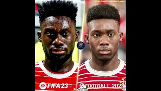 FIFA 23 vs eFootball 2023 Bayern Munich Player Faces Comparison