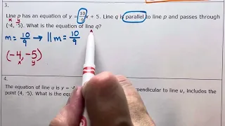 Write an Equation for a Parallel or Perpendicular Line (Example 3)