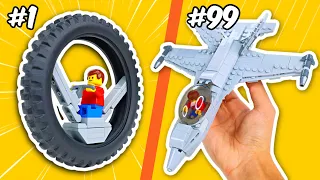 100 MODES of TRANSPORTATION in LEGO...