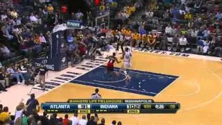 Stephenson with the Block | Hawks vs Pacers  | Feb 5, 2013