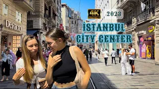 Istiklal Street | Walking Tour In The Beating heart Of Istanbul 2023 |4k UHD 60fps