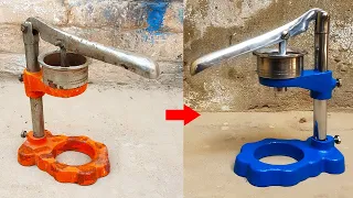 Hand Press Juicer Machine Restoration || Manual Orange Juice Machine