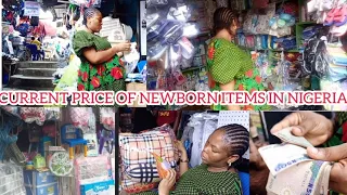 SHOPPING FOR BABY ESSENTIALS IN A NIGERIAN MARKET|| BABY ITEMS HAUL.