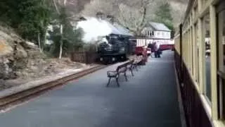 Ffestiniog Railway - Passing Earl of Merioneth at Tan-y-bwlch