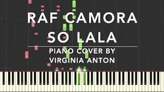 So lala Raf Camora Piano Tutorial Instrumental Cover