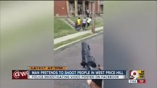 Man pretends to shoot people in West Price Hill