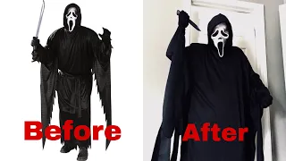 How to Convert a Fun World Scream Costume into a Ghost Face Robe Replica diy