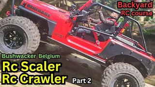 Backyard rc crawler course Belgium part 2 with rc scalers 1/10 +rc crawlers 1/10 in action