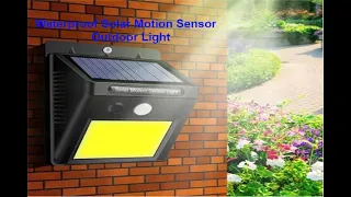 Waterproof Solar Motion Sensor Outdoor Light