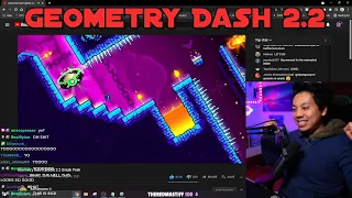 Reacting to GEOMETRY DASH Update 2.2 Sneak Peek by RopTop