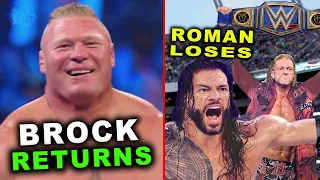 Roman Reigns Loses Universal Title to Edge & Brock Lesnar Returns - WWE News & Rumors 2021