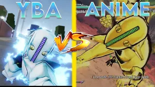 [YBA] SOFT AND WET IN YBA VS SOFT AND WET IN ANIME