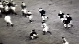 Barry John rugby try British Lions vs. NZ Universities 1971.