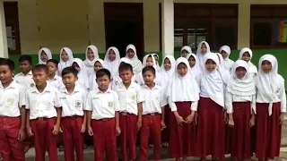 Polres Wonosobo Deklarasi anti berita hoax dan pemilu damai Siswa MI Kumejing Wadaslintang