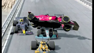 F1 Realistic Crashes #2 - BeamNG