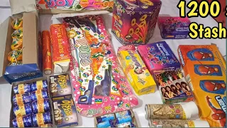 Diwali cracker stash worth 1200 unpacking with all cracker price | Fancy diwali firecracker unboxing