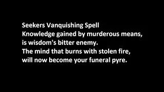 Charmed Seekers Vanquishing Spell