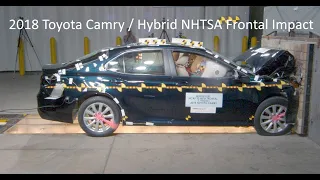 2018-2021 Toyota Camry / Hybrid NHTSA Frontal Impact