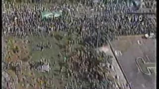 Cortejo do corpo de Ayrton Senna - Globo ao vivo - O Brasil chora