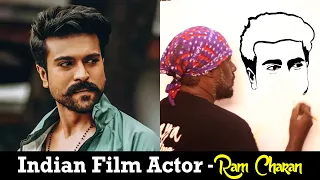 How to Draw Ram Charan Indian film actor | RRR #Shorts - Udhaya Speed Painting