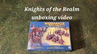 Warhammer: TOW: Bretonnian Knights of the Realm unboxing video