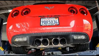 CORSA EXTREMES ON MY C6 CORVETTE