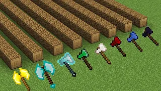 which axe is faster in minecraft ???