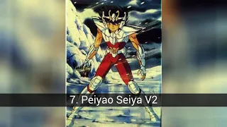 The best armors of Seiya