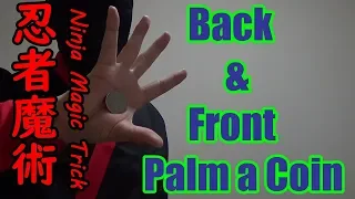 ninja coin vanish tutorial/Ninja Back and Front Palm a Coin/UHM