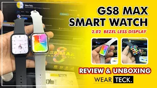 GS8 Max Smart Watch | Series 8  Best Clone | Review & Unboxing | Wear Teck.