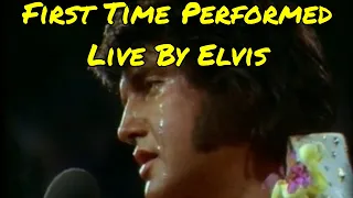 Elvis Presley - I'm So Lonesome I Could Cry - 12 January 1973 - First Time Performed Live
