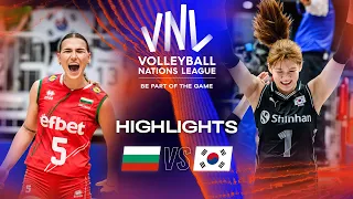 🇧🇬 BUL vs. 🇰🇷 KOR - Highlights Week 3 | Women's VNL 2023