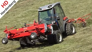 Gras schudden | AEBI TT211 | SIP Spider 350 | Grass tedding | Hippach | Zillertal | Tirol | Austria.