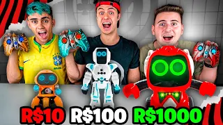 ROBÔ DE CONTROLE REMOTO DE R$10, R$100 OU R$1000