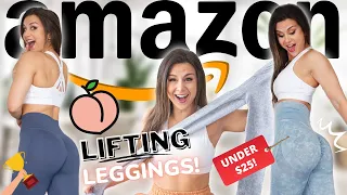 TRYING AMAZON'S BEST SEAMLESS BUM LIFTING LEGGINGS UNDER $25! AMAZON HAUL 2021 RUNNING GIRL, AOXJOX