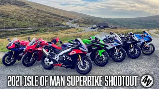 2021 Isle of Man Superbike Shootout | RSV4 v S 1000 RR v Panigale v Fireblade v ZX-10R v GSX-R v R1M