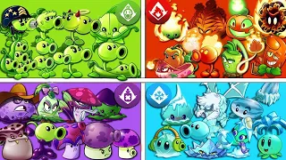 Tournament 6 Team PEA x FIRE x ICE x POISON x SHADOW x ELECTRIC - Who Will Win? - PvZ 2 Battlez