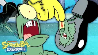 Every Time Plankton Gets STOMPED On Ever 🥾👁 SpongeBob