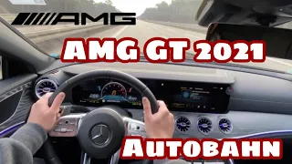 2021 Mercedes AMG GT 43 4Door Test Drive on AUTOBAHN MAXIMAL SPEED by DriveMaTe