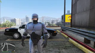 GTA 5 - Robocop Rampage + Six Star Escape