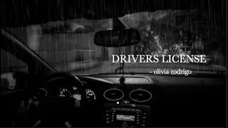 drivers license but you're driving alone in the rain at night