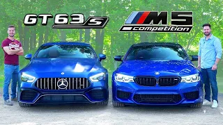 2019 Mercedes-AMG GT 63 S vs BMW M5 Competition // When Monsters Meet