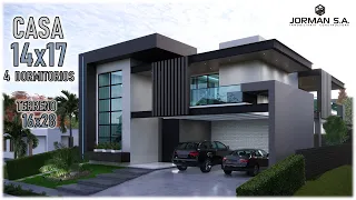 House Design | Modern House Design | 14x17m 2 Storey | 4 Bedrooms