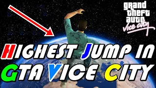JUMPING FROM HIGHEST TOWER EVER IN GTA VICE CITY !🤯  SECRET PLACE MAXIMUM HIGH LIMIT [GTA GAMEPLAY]