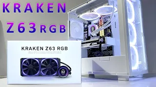 NZXT KRAKEN Z63 RGB UNBOX INSTALL TEST