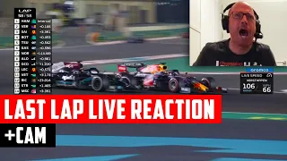 Slovak F1 Commentator Goes Wild | 2021 Abu Dhabi GP Final Lap | English Subtitles + Live Cam