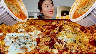 ASMR 오랜만에 마라수혈 마라떡볶이 2통 리얼먹방 :) Malatang tteokbokki Spicy🔥(stir-fried rice cake MUKBANG