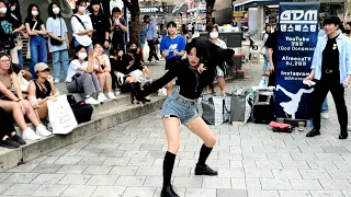 GDM DANCE BUSKING: HAYEON. BEAUTIFUL CLASSY PERFORMANCE. WITH GOOD MANNERS. HONGDAE STREET.