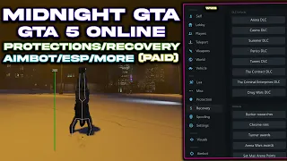 Midnight GTA Mod Menu (Paid) | GTA 5  [1.67] | Undetected | Lua & Protections & Recovery & Aimbot