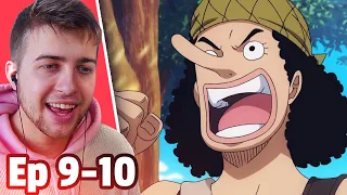 The Honorable Liar? Captain Usopp!! One Piece Episode 9 & 10 REACTION + REVIEW